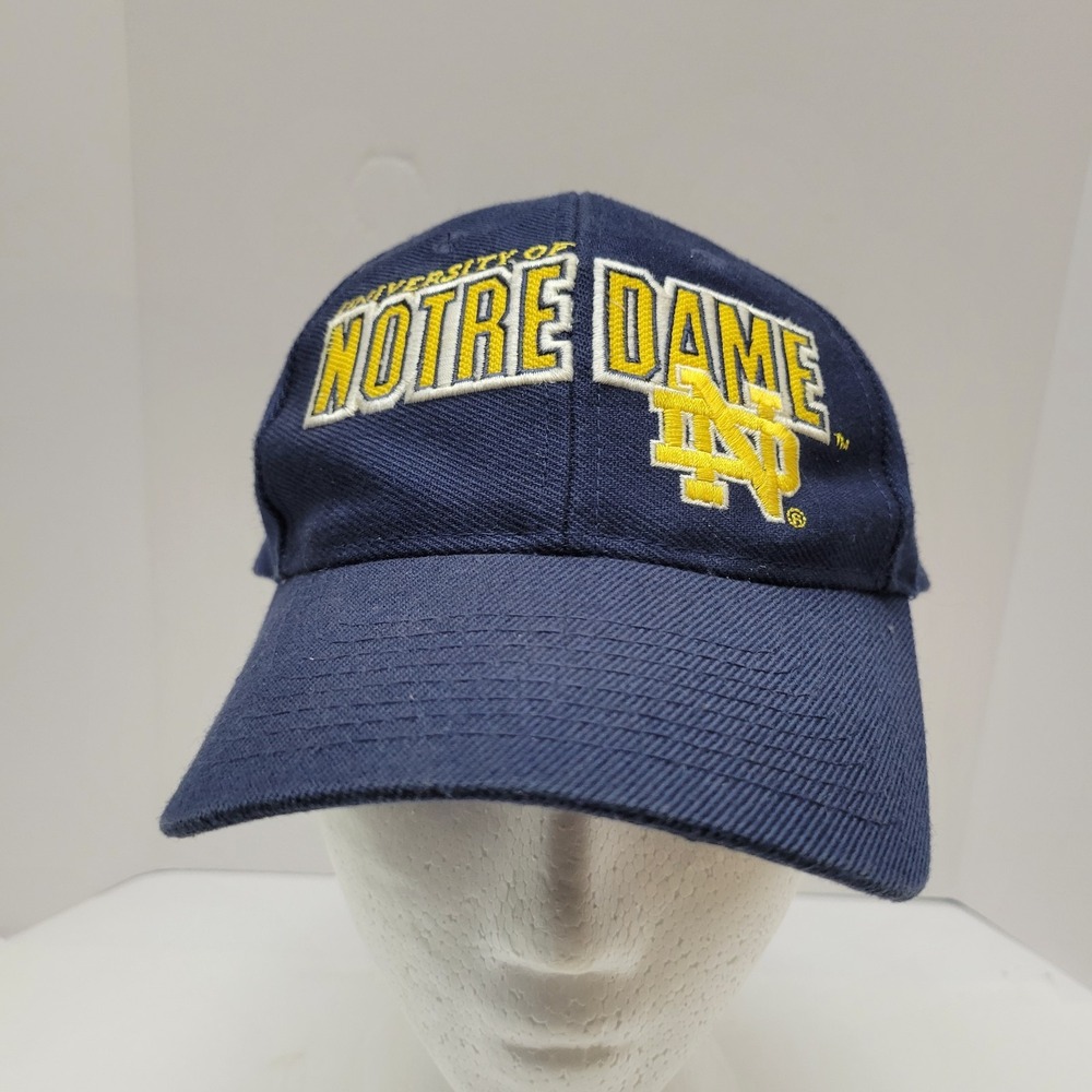 Notre Dame Fighting Irish Snapback Hat Sports Specialties Blue Spellout Logo Cap